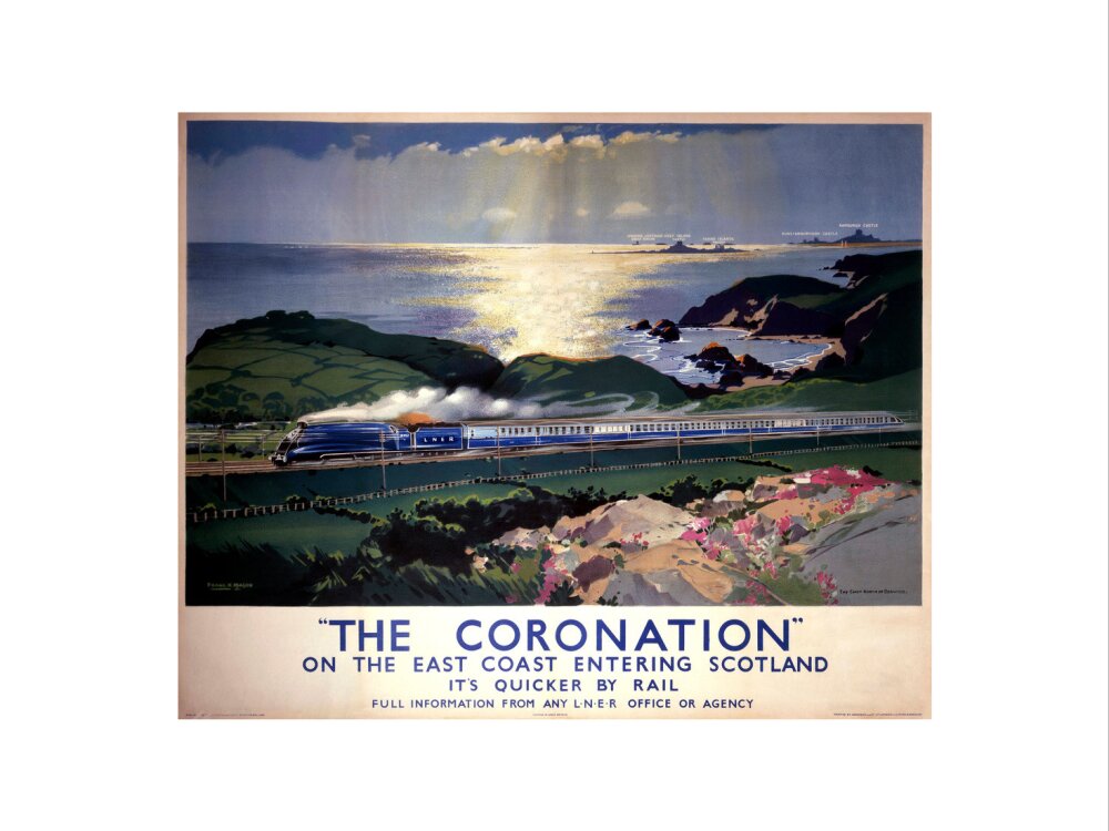 'The Coronation', LNER poster, 1938. art print small none Art Print - Science Museum Shop