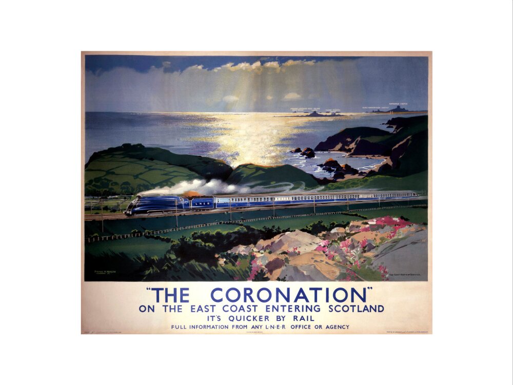 'The Coronation', LNER poster, 1938. art print medium none Art Print - Science Museum Shop