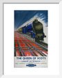 'The Queen of Scots', BR poster,1950s. art print extra small white Art Print - Science Museum Shop