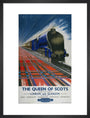 'The Queen of Scots', BR poster,1950s. art print medium black Art Print - Science Museum Shop