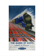 'The Queen of Scots', BR poster,1950s. art print extra small none Art Print - Science Museum Shop