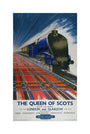 'The Queen of Scots', BR poster,1950s. unstretched canvas medium none Art Print - Science Museum Shop