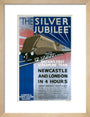 'The Silver Jubilee, Britain's First Streamline Train', LNER poster, 1935. art print small natural Art Print - Science Museum Shop