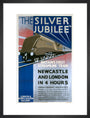 'The Silver Jubilee, Britain's First Streamline Train', LNER poster, 1935. art print medium black Art Print - Science Museum Shop
