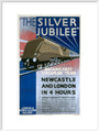 'The Silver Jubilee, Britain's First Streamline Train', LNER poster, 1935. art print extra large white Art Print - Science Museum Shop