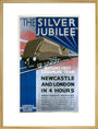 'The Silver Jubilee, Britain's First Streamline Train', LNER poster, 1935. art print extra large gold Art Print - Science Museum Shop