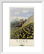 'York in Daffodil Time', BR poster, 1950. art print extra small white Art Print - Science Museum Shop