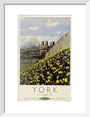 'York in Daffodil Time', BR poster, 1950. art print small white Art Print - Science Museum Shop