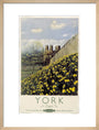 'York in Daffodil Time', BR poster, 1950. art print medium natural Art Print - Science Museum Shop