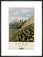'York in Daffodil Time', BR poster, 1950. art print large black Art Print - Science Museum Shop