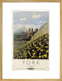 'York in Daffodil Time', BR poster, 1950. art print large gold Art Print - Science Museum Shop