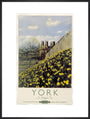 'York in Daffodil Time', BR poster, 1950. art print extra large black Art Print - Science Museum Shop