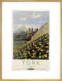 'York in Daffodil Time', BR poster, 1950. art print extra large gold Art Print - Science Museum Shop