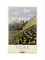 'York in Daffodil Time', BR poster, 1950. art print extra large none Art Print - Science Museum Shop