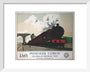 'Passenger Express', LMS poster, 1930s. art print extra small white Art Print - Science Museum Shop