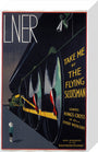 'Take Me by The Flying Scotsman', LNER poster, 1932. stretched canvas small none Art Print - Science Museum Shop