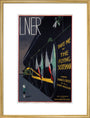 'Take Me by The Flying Scotsman', LNER poster, 1932. art print large gold Art Print - Science Museum Shop