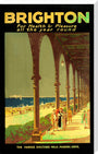 'Brighton for Health & Pleasure all the Year Round', poster, 1920s. stretched canvas extra large none Art Print - Science Museum Shop