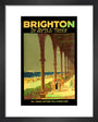 'Brighton for Health & Pleasure all the Year Round', poster, 1920s. art print extra small black Art Print - Science Museum Shop