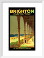 'Brighton for Health & Pleasure all the Year Round', poster, 1920s. art print small white Art Print - Science Museum Shop