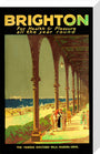 'Brighton for Health & Pleasure all the Year Round', poster, 1920s. stretched canvas medium none Art Print - Science Museum Shop