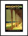 'Brighton for Health & Pleasure all the Year Round', poster, 1920s. art print large black Art Print - Science Museum Shop