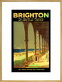 'Brighton for Health & Pleasure all the Year Round', poster, 1920s. art print extra large gold Art Print - Science Museum Shop