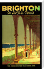'Brighton for Health & Pleasure all the Year Round', poster, 1920s. stretched canvas large none Art Print - Science Museum Shop
