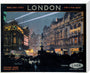 'Piccadilly Circus', LNER poster, 1923-1947. stretched canvas large none Art Print - Science Museum Shop