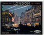 'Piccadilly Circus', LNER poster, 1923-1947. stretched canvas extra large none Art Print - Science Museum Shop