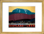 'Scotland by LNER', LNER poster, 1935. art print small gold Art Print - Science Museum Shop