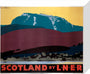 'Scotland by LNER', LNER poster, 1935. stretched canvas small none Art Print - Science Museum Shop
