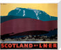 'Scotland by LNER', LNER poster, 1935. stretched canvas medium none Art Print - Science Museum Shop
