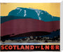 'Scotland by LNER', LNER poster, 1935. stretched canvas large none Art Print - Science Museum Shop