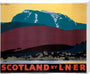 'Scotland by LNER', LNER poster, 1935. stretched canvas extra large none Art Print - Science Museum Shop