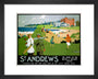 'St Andrews', LNER poster, 1920s. art print extra small black Art Print - Science Museum Shop