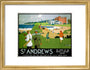 'St Andrews', LNER poster, 1920s. art print small gold Art Print - Science Museum Shop