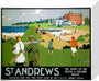 'St Andrews', LNER poster, 1920s. stretched canvas small none Art Print - Science Museum Shop