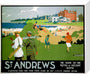 'St Andrews', LNER poster, 1920s. stretched canvas medium none Art Print - Science Museum Shop
