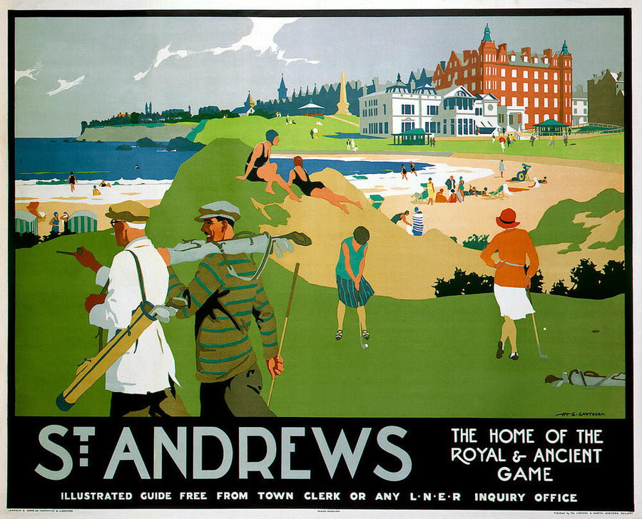'St Andrews', LNER poster, 1920s. Art Print - Science Museum Shop