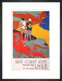 'East Coast Joys No 1 - Walking Tours', LNER poster, 1931. art print medium black Art Print - Science Museum Shop