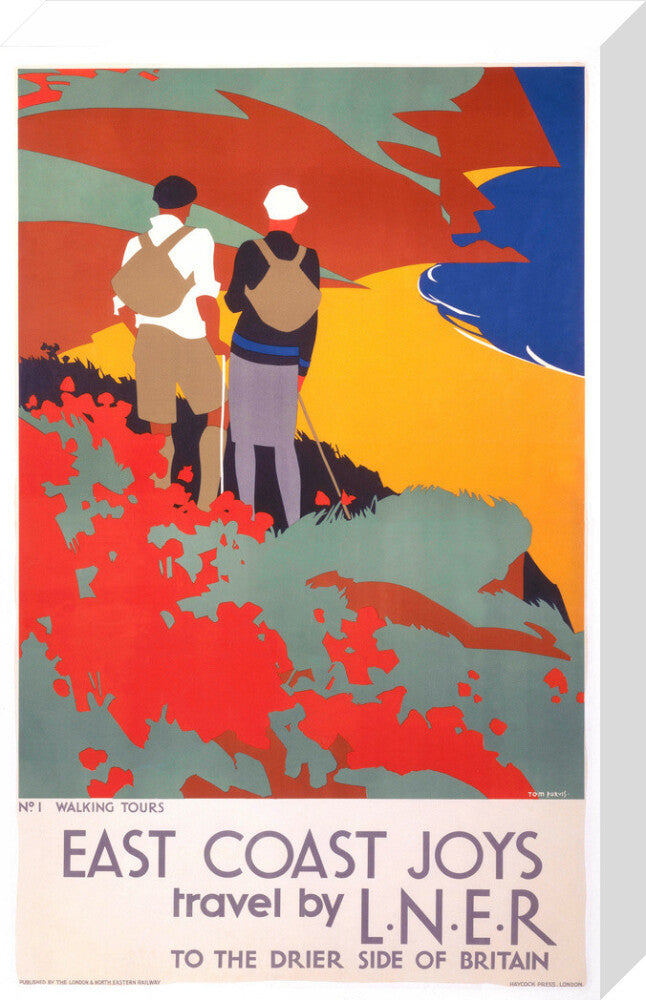 East Coast Joys No 1 - Walking Tours', LNER poster, 1931