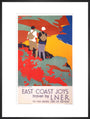 'East Coast Joys No 1 - Walking Tours', LNER poster, 1931. art print extra large black Art Print - Science Museum Shop