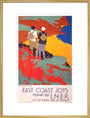 'East Coast Joys No 1 - Walking Tours', LNER poster, 1931. art print extra large gold Art Print - Science Museum Shop