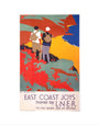 'East Coast Joys No 1 - Walking Tours', LNER poster, 1931. art print extra small none Art Print - Science Museum Shop