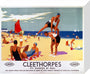 'Cleethorpes: It's Quicker by Rail', LNER poster, 1941. stretched canvas small none Art Print - Science Museum Shop