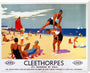 'Cleethorpes: It's Quicker by Rail', LNER poster, 1941. stretched canvas extra large none Art Print - Science Museum Shop