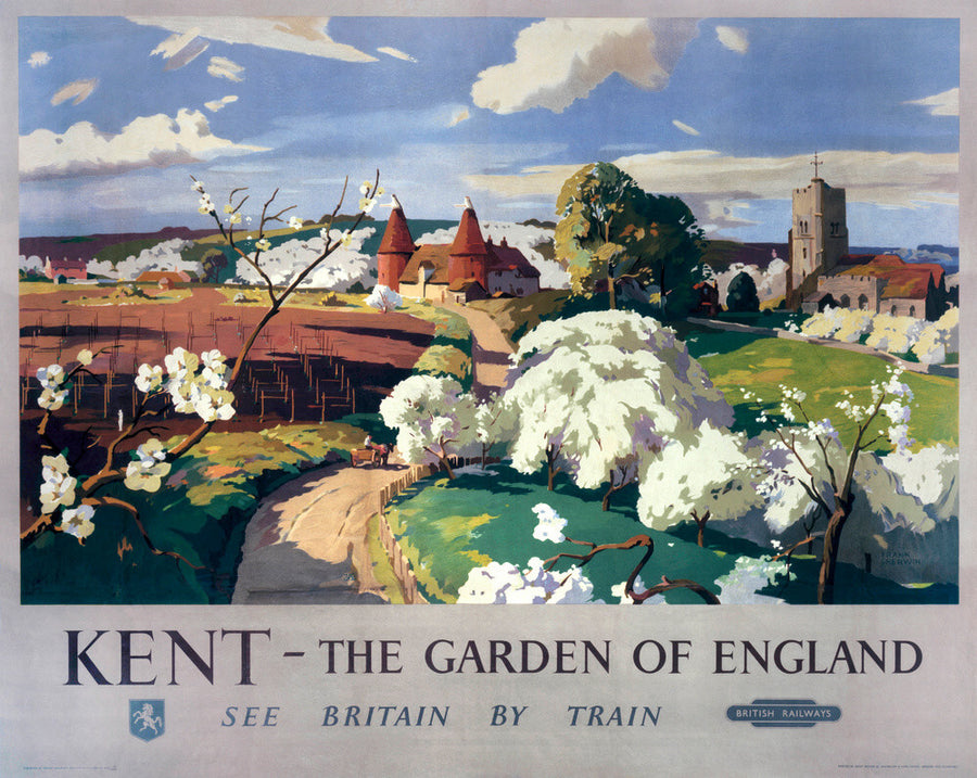 'Kent - The Garden of England', BR poster, 1955. Art Print - Science Museum Shop