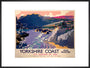 'Yorkshire Coast', LNER poster, 1937. art print extra large black Art Print - Science Museum Shop