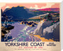 'Yorkshire Coast', LNER poster, 1937. stretched canvas large none Art Print - Science Museum Shop